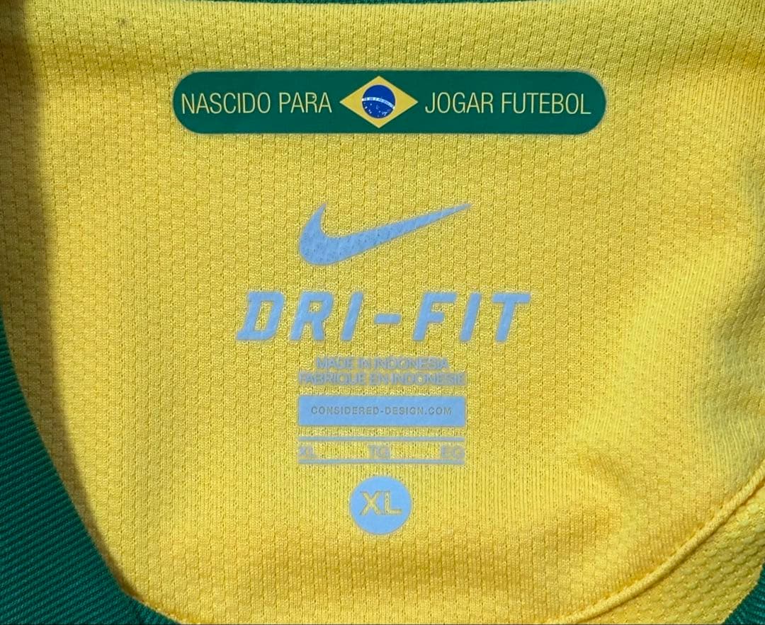 Q*中様 NIKE 2010 ブラジル代表（H）ユニフォーム XLサイズ