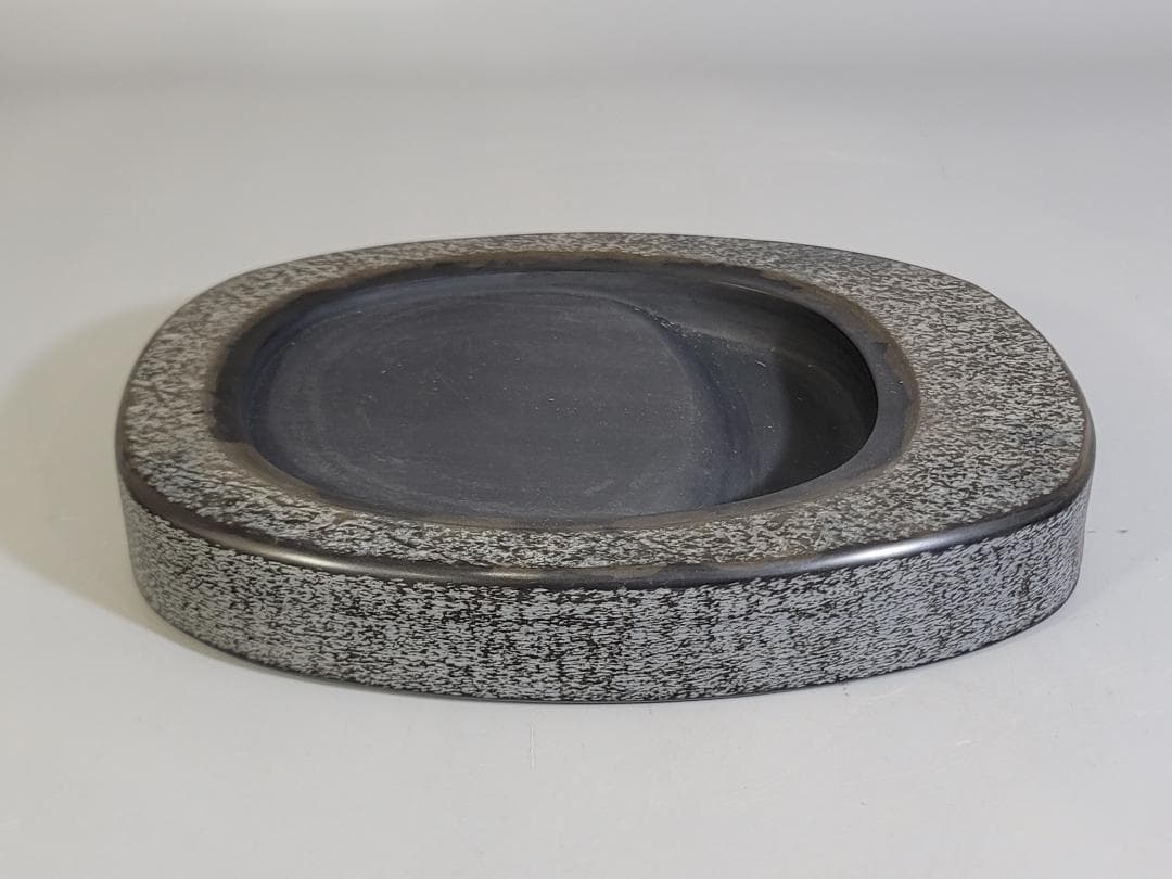 長崎県対馬若田硯 源照作 未使用 共箱 DT446