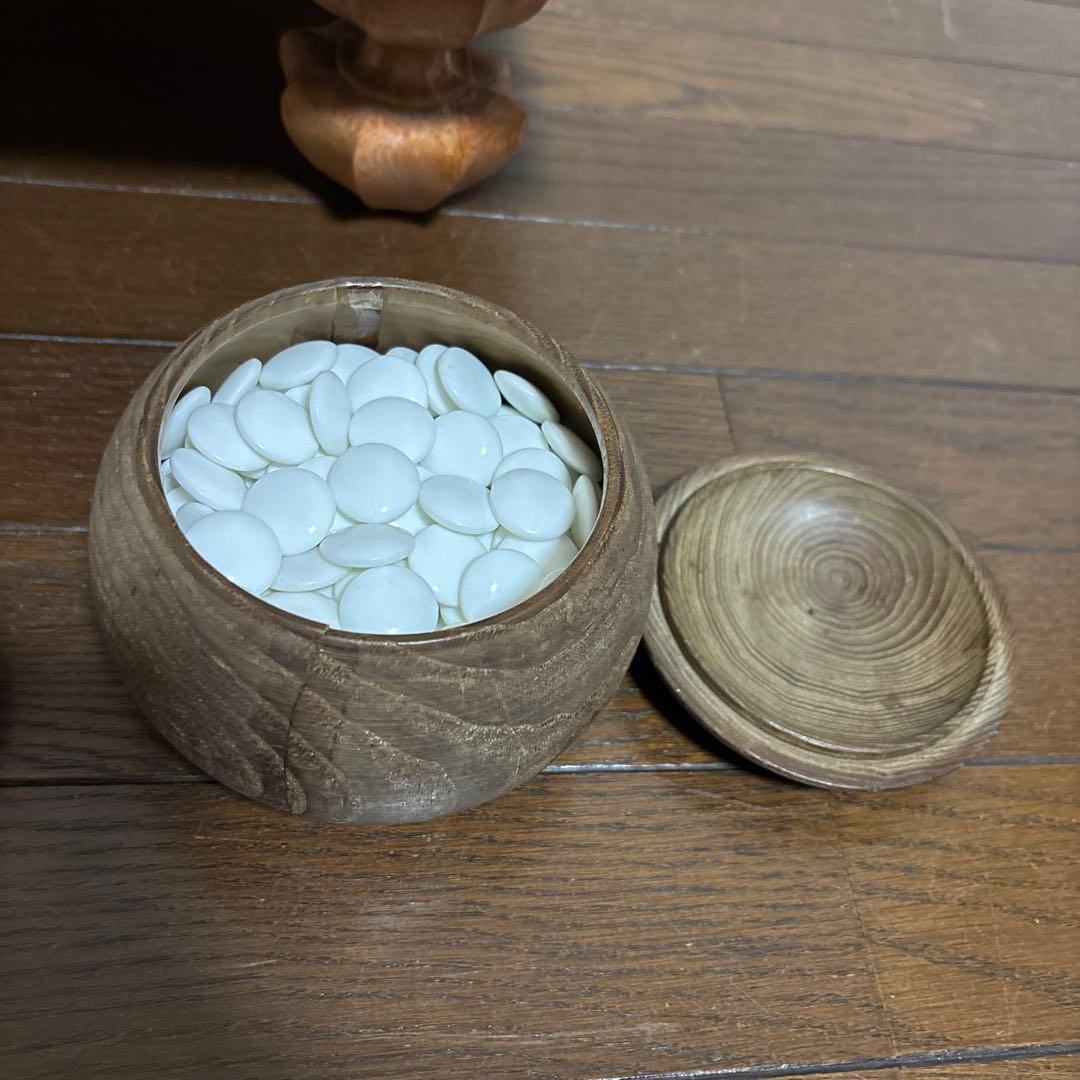 【美品】囲碁盤 碁石 セット 極厚 20cm
