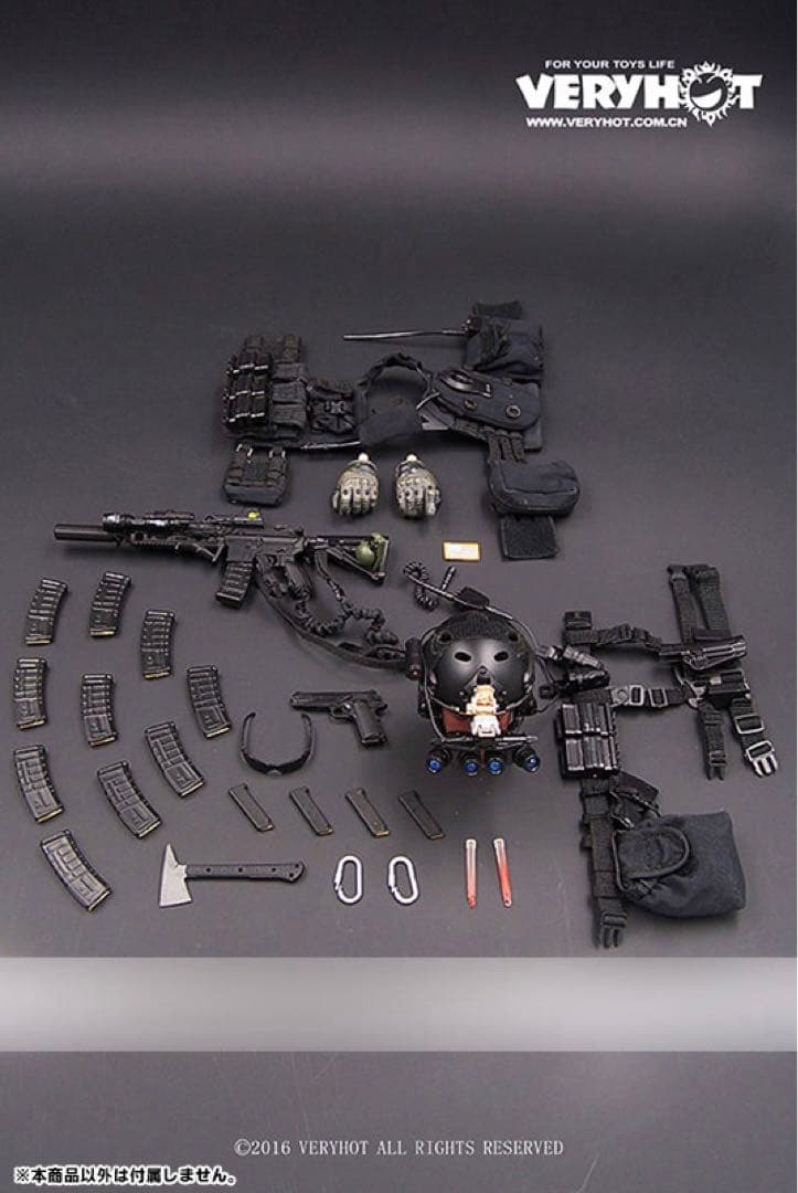 VERYHOT 1/6 CQB ナイトセット　ユニフォーム&アクセサリー　装備