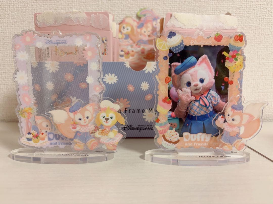 ダッフィー アクスタ フォトスタンド 香港ディズニー リーナベル 20周年