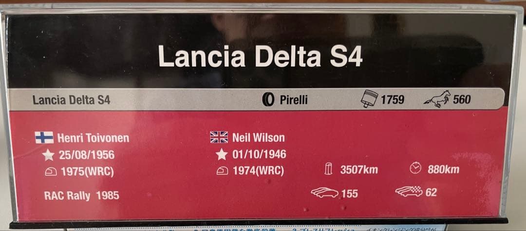 価格改定！Lancia Delta S4 ミニカー 1995モデル