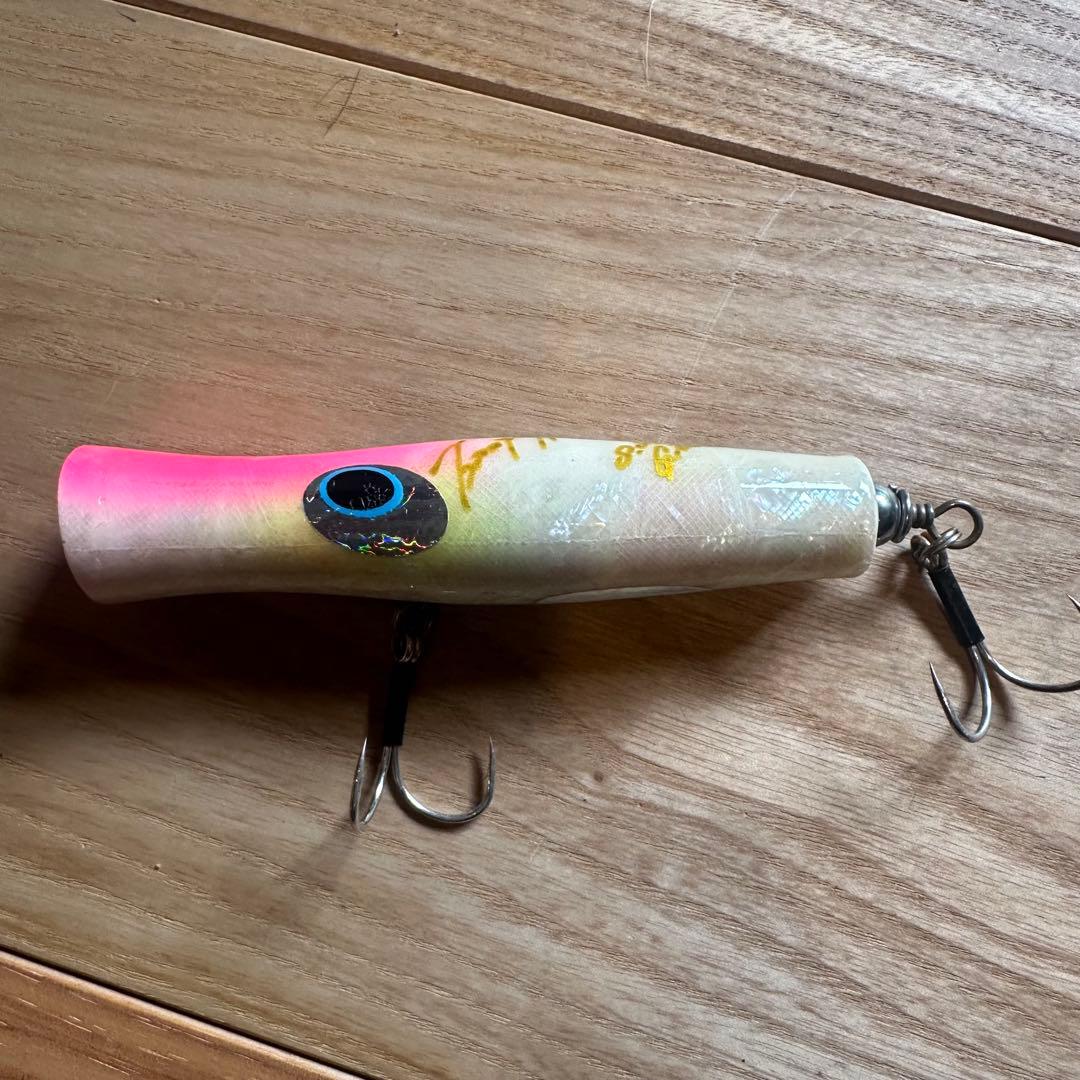 お*ん様 貝田ルアー　トランペット110 ピンクホワイトアワビ