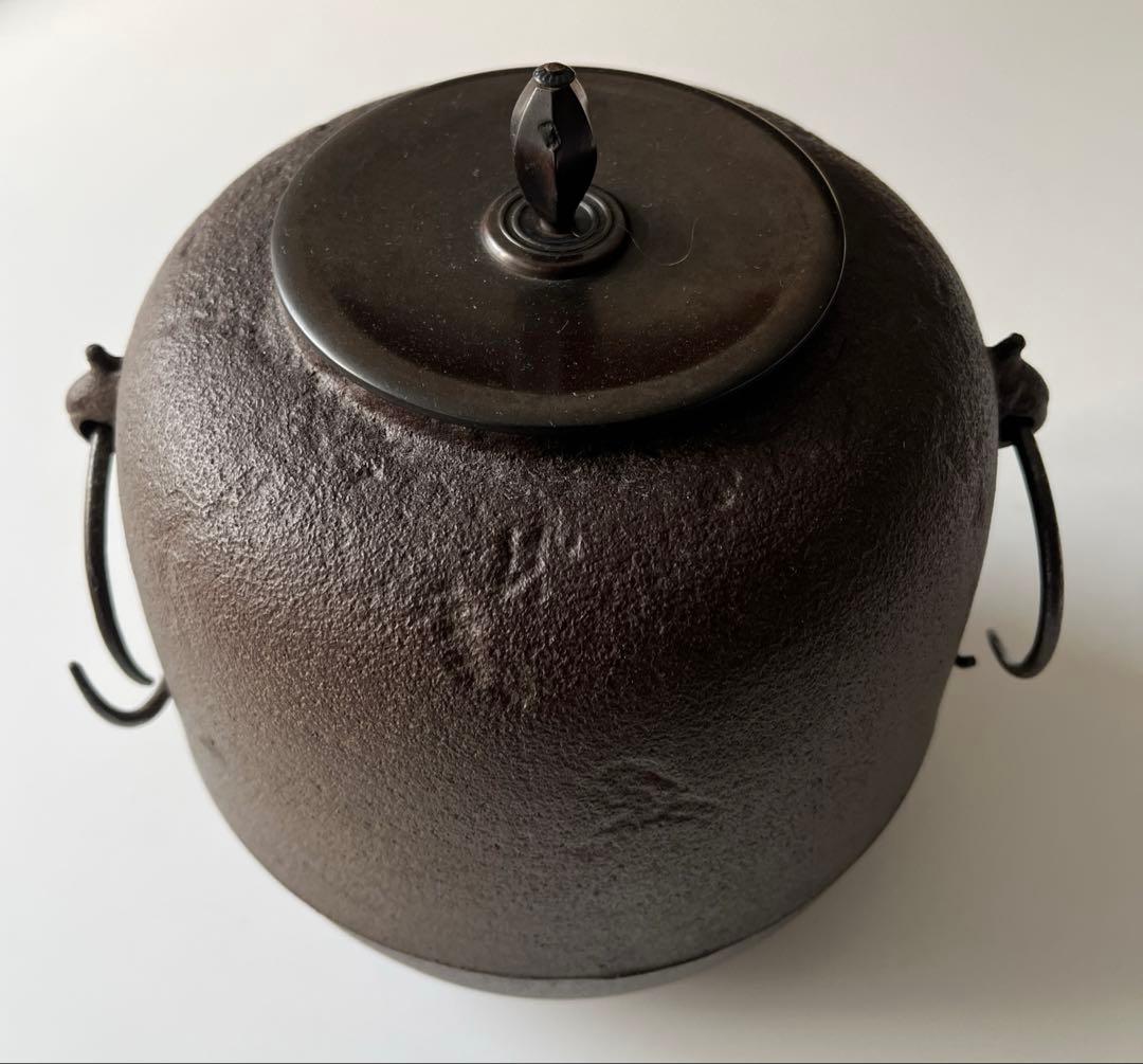 茶釜 『人間国宝　高橋敬典造』『棗釜』 共箱 茶道具