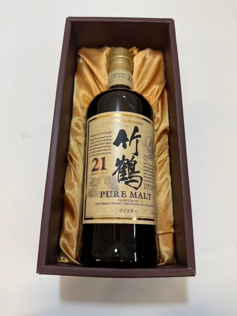 竹鶴21年 ピュアモルト ニッカ 箱付き 未開栓 700ml