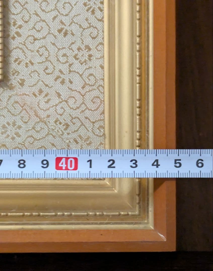 宝石細工 孔雀 アート作品 木製フレーム