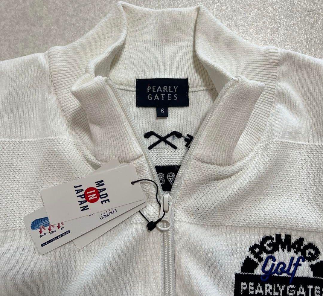 【新品未使用品】PEARLYGATESフルジップアップニットジャケット サイズ6