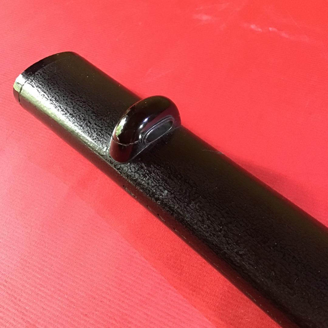 黒漆塗叩地　脇差鞘　江戸期保証