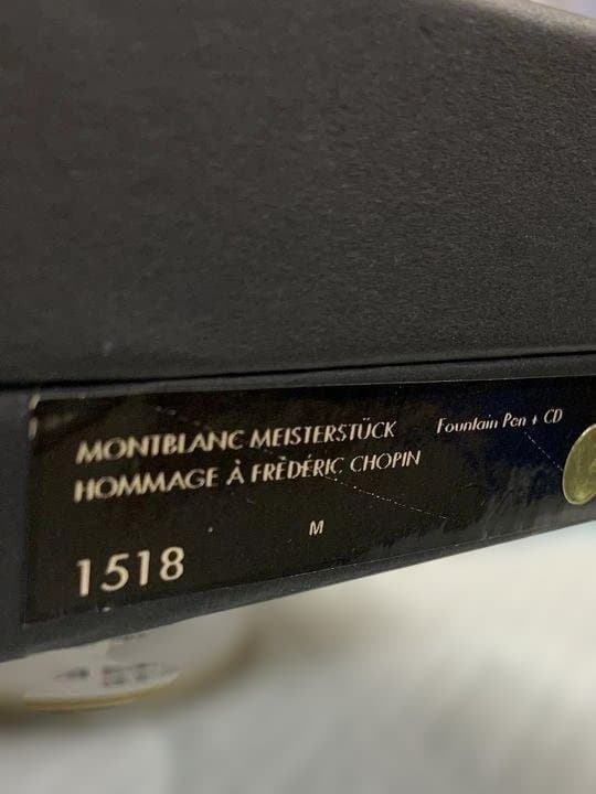 MONTBLANC マイスターシュテュック 万年筆 ペン先14K ショパンCD付