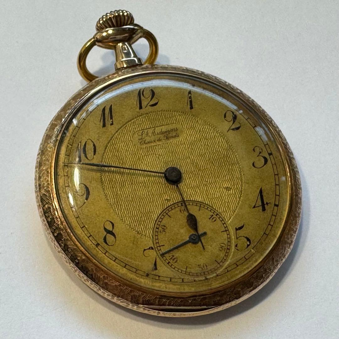 LOUIS AUDEMARS 懐中時計 K14 刻印 1880-1934