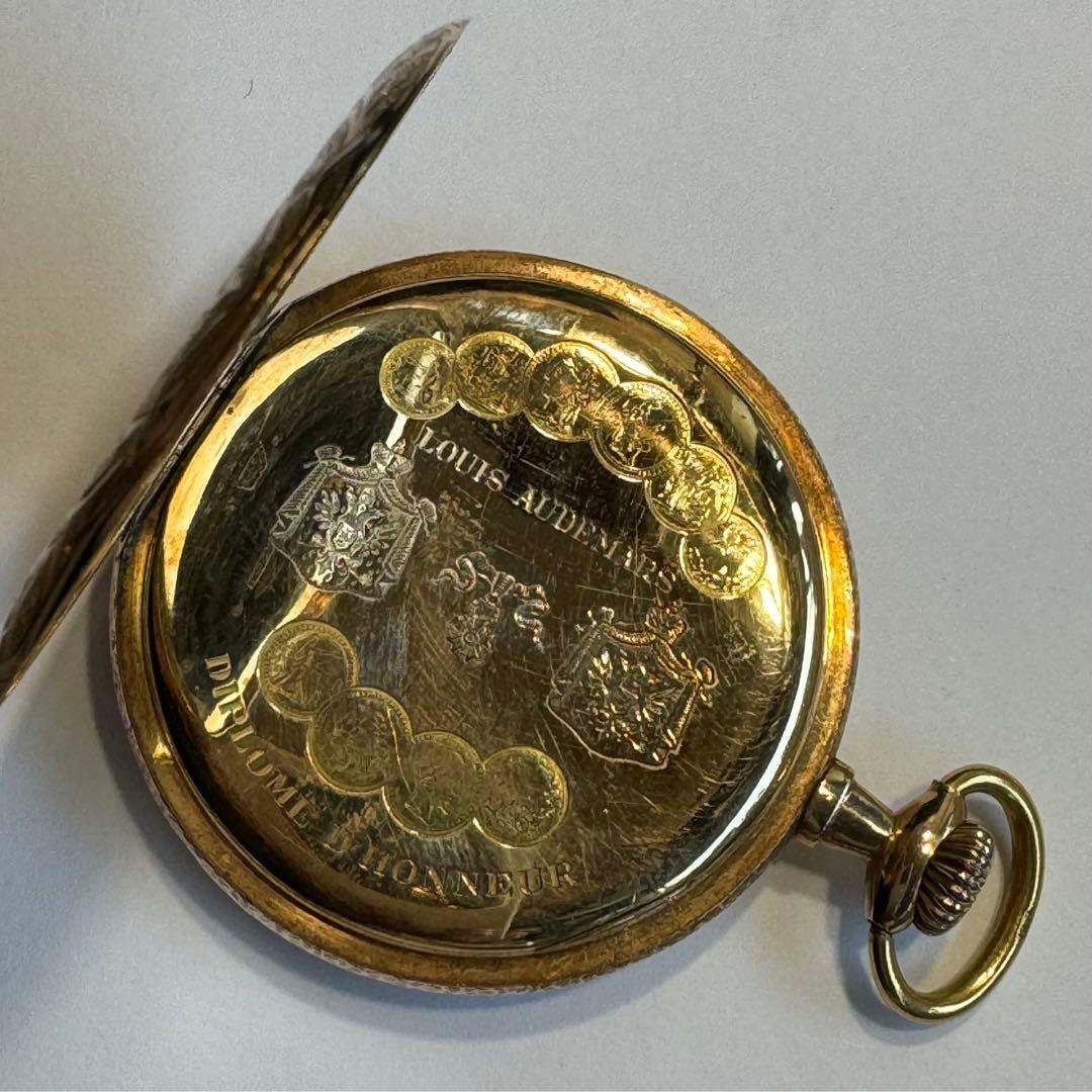 LOUIS AUDEMARS 懐中時計 K14 刻印 1880-1934