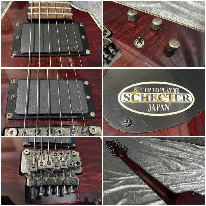 希少生産完了モデル Schecter AD-V-1-FR EMGピックアップ搭載