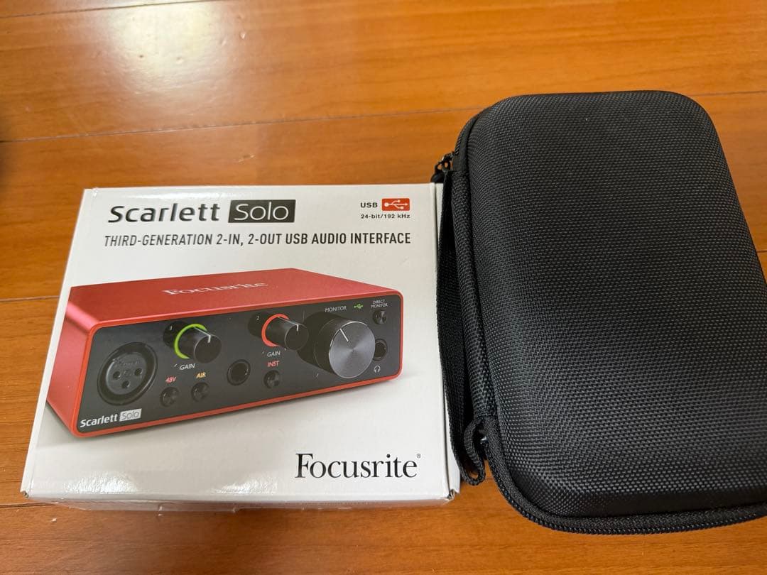 Focusrite Scarlett Solo 第3世代 純正ケース付き