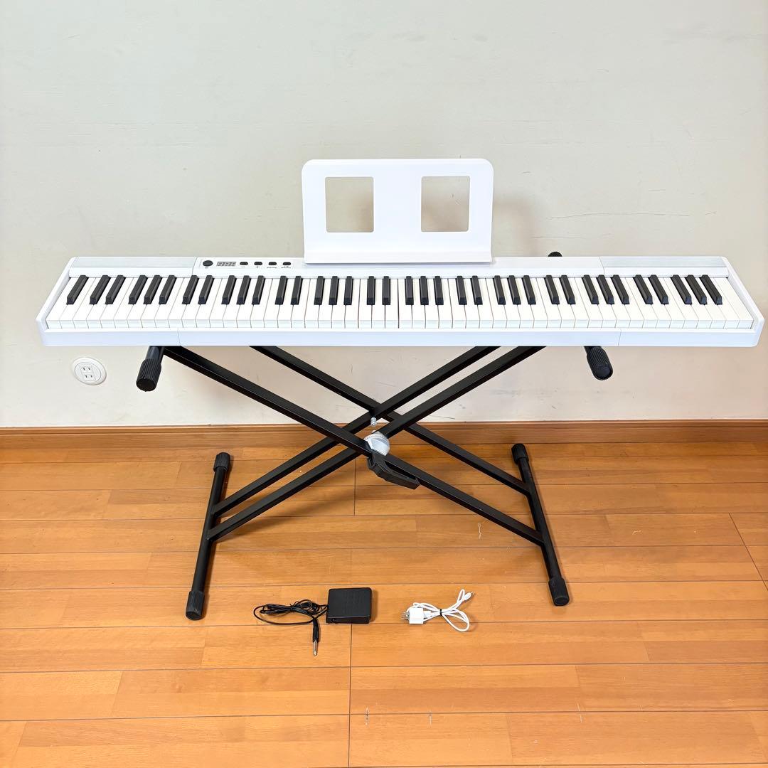 【美品・動作良好】Longeye 充電式 88鍵盤 電子ピアノ 送料込み