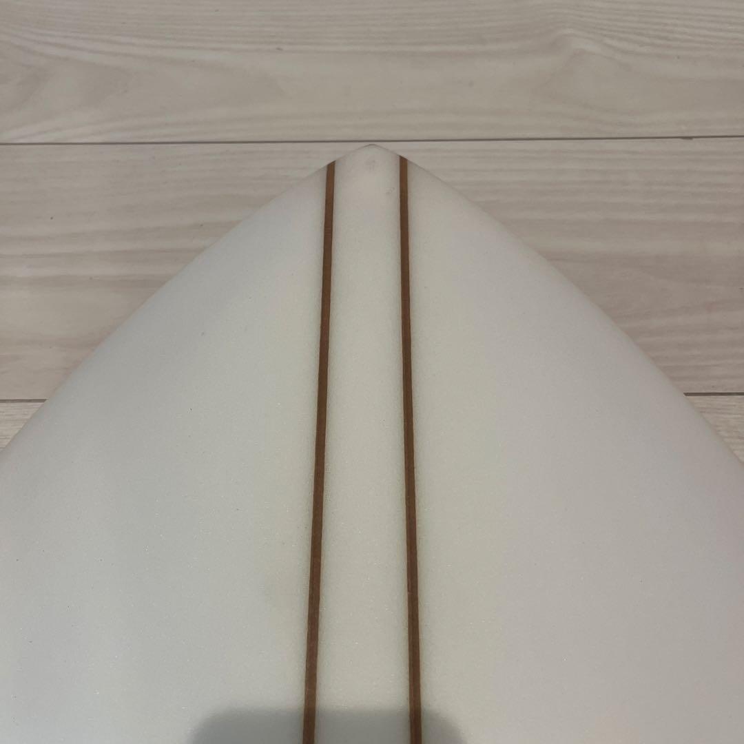 ゼブラサーフボード ツインフィッシュ　バンブルビー　5'10