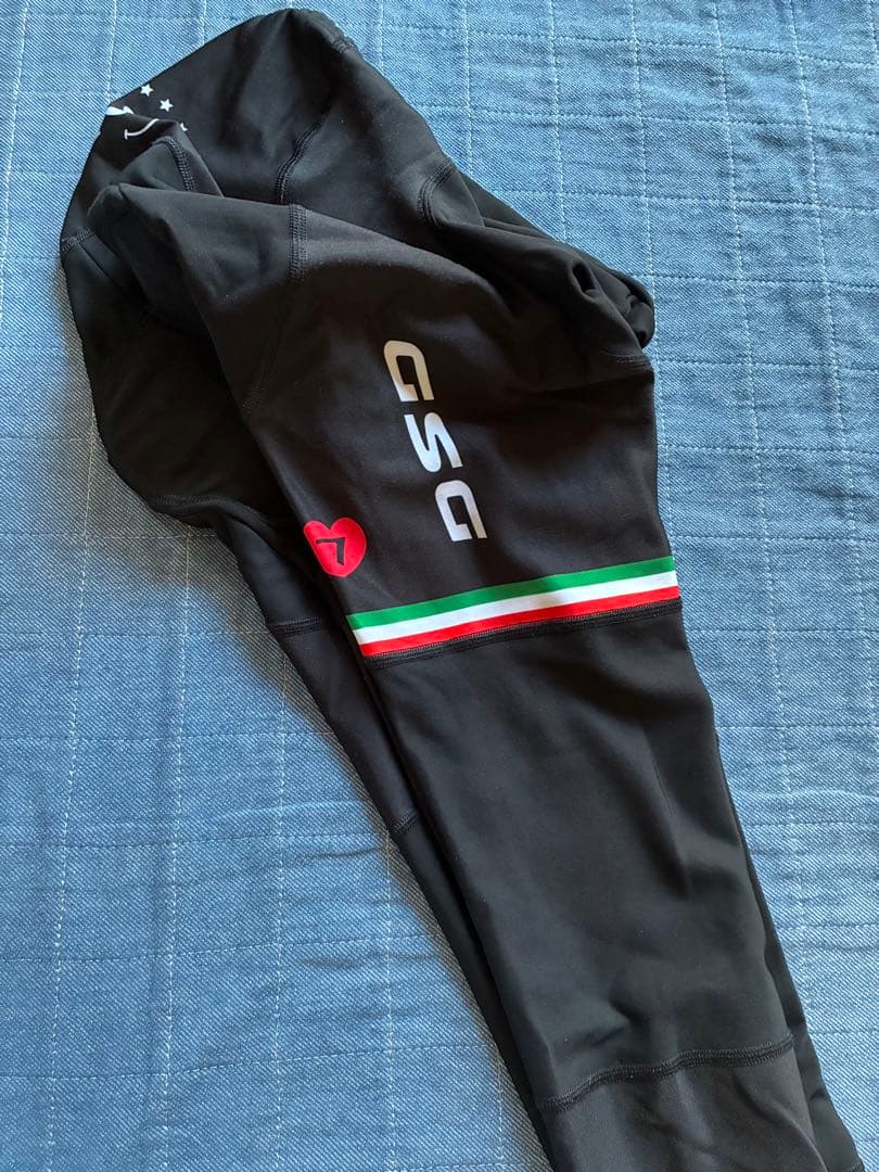 ７ITA サイクルジャージ 長袖 上下 黒