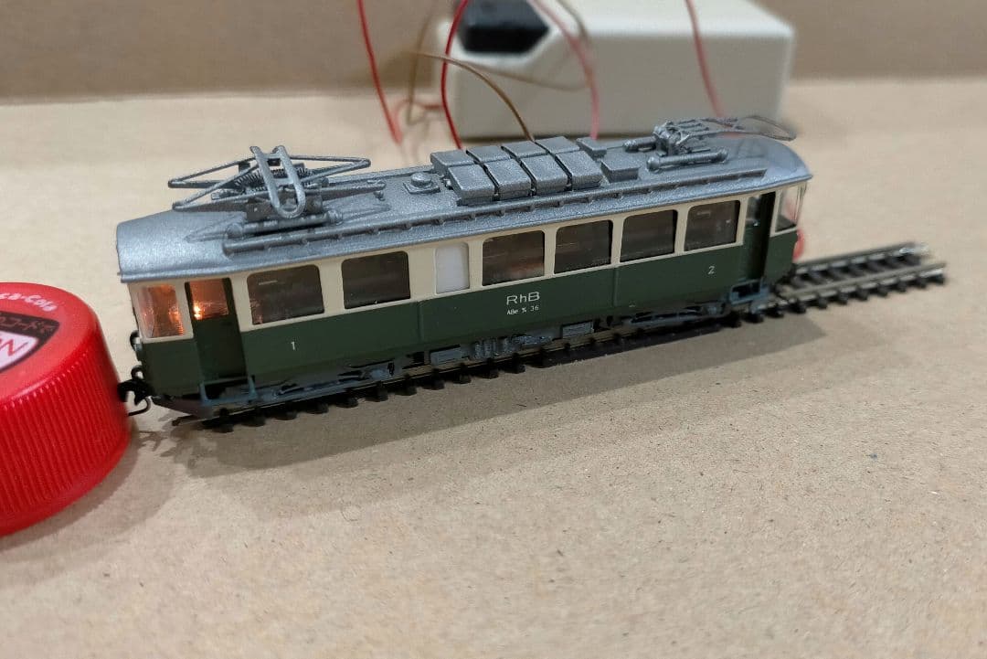 RHB ABe 4/4 Nナロー　Zゲージ　電車模型