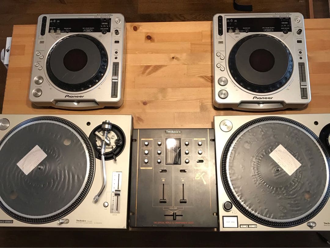 Technics Pioneer DJセット　ターンテーブル　CDJ ミキサー