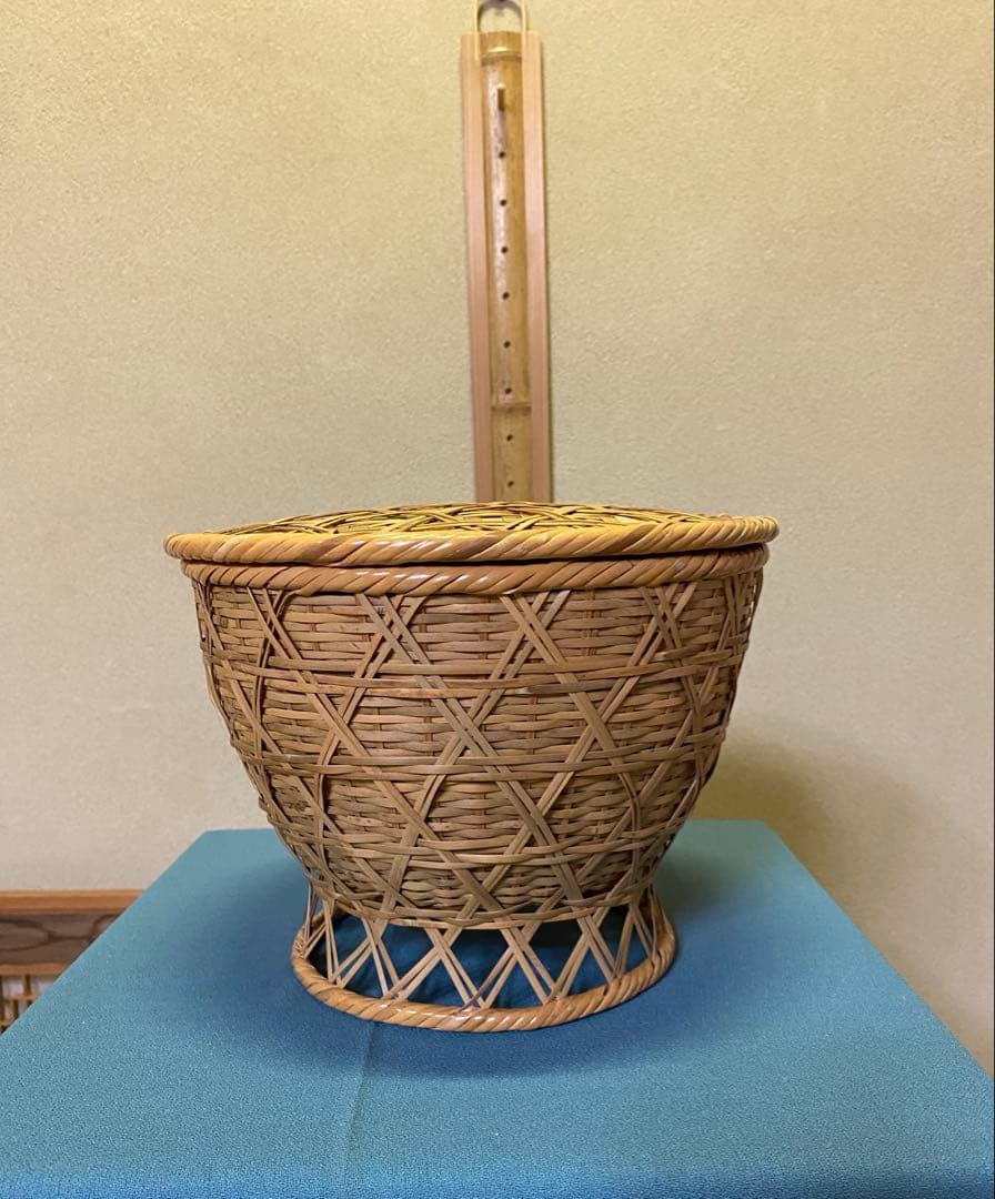 【本日限定】茶道具/竹飯器 竹編籠飯器 朝茶事 刻印 懐石道具