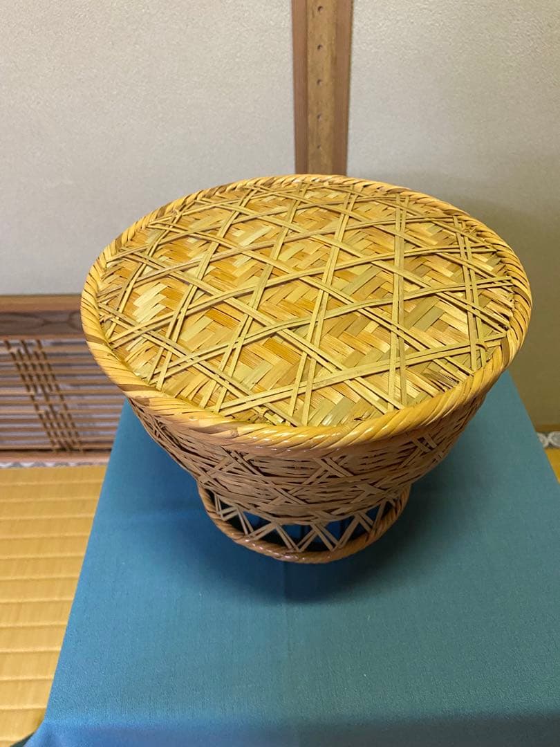 茶道具/竹飯器 竹編籠飯器 朝茶事 刻印 懐石道具