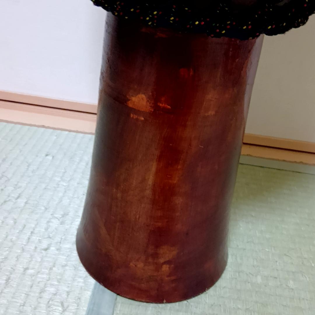 大型 　ジャンベ　 直径約32cm　 高さ約60cm　民族楽器　アフリカ