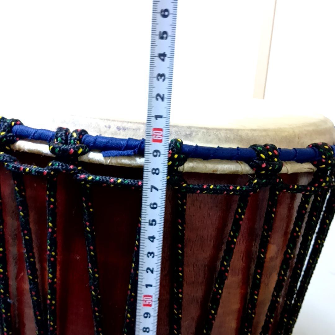 大型 　ジャンベ　 直径約32cm　 高さ約60cm　民族楽器　アフリカ