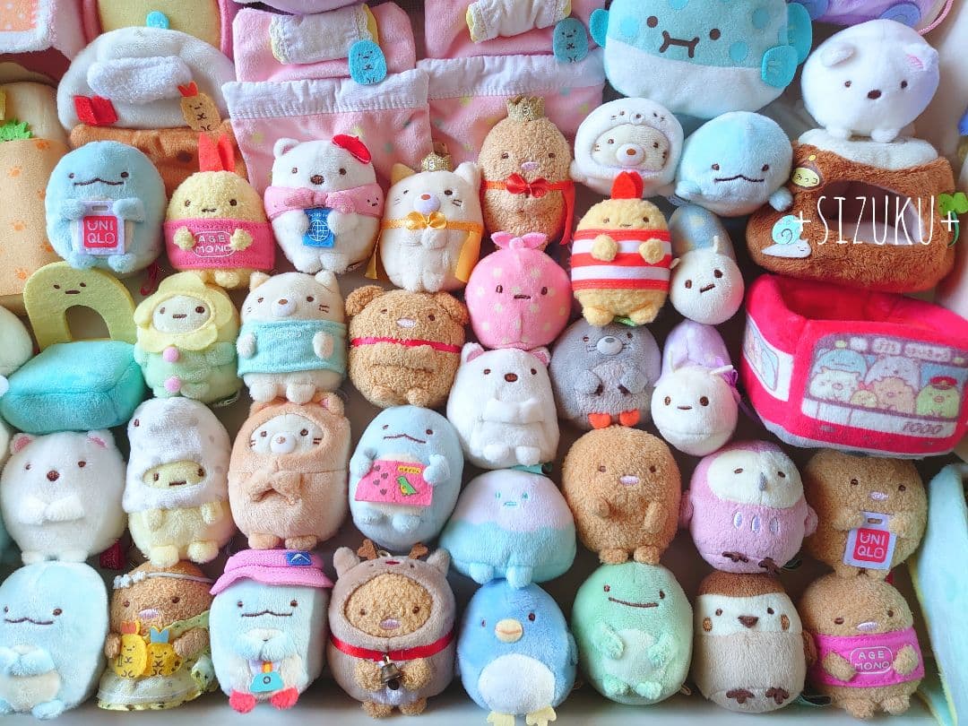 【豪華85点】すみっコぐらし ハウス のりもの てのり等 ぬいぐるみ まとめ売り