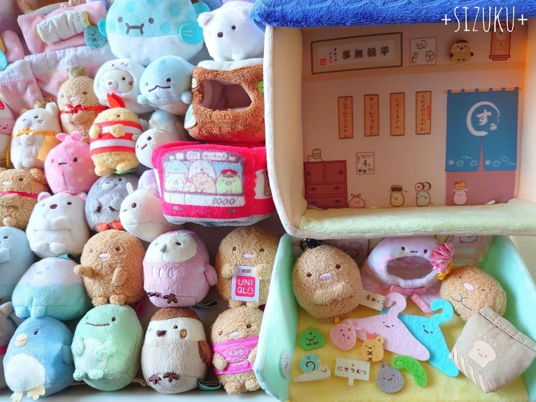 【豪華85点】すみっコぐらし ハウス のりもの てのり等 ぬいぐるみ まとめ売り