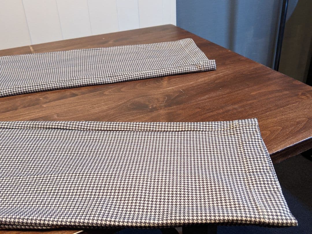 アンパスィ　千鳥柄　ストレッチ　ロング　パンツ　ゴルフ　ウェア　ナイロン　総柄