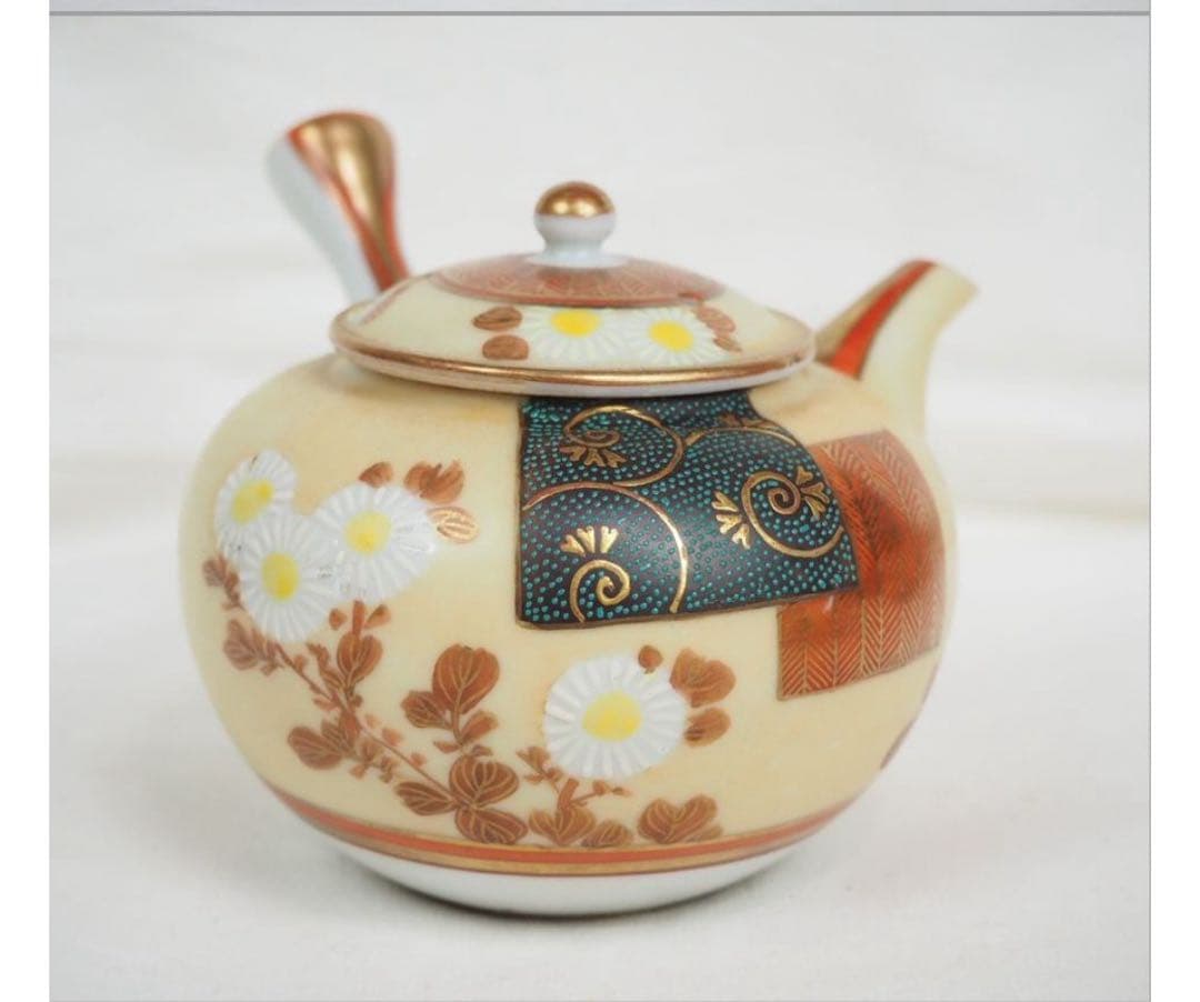 送料無料　大正～昭和初期　九谷焼　 茶器6点セット　煎茶道具