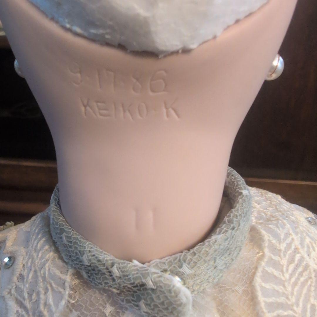 IMSCO イムスコ ビスクドール 55cm アンティーク調 スタンド付　人毛