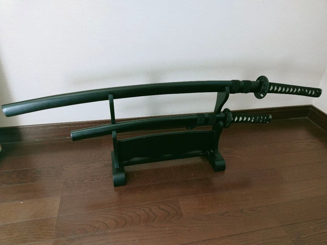 模造刀 上黒石目 龍雲の図 大刀 小刀 セット