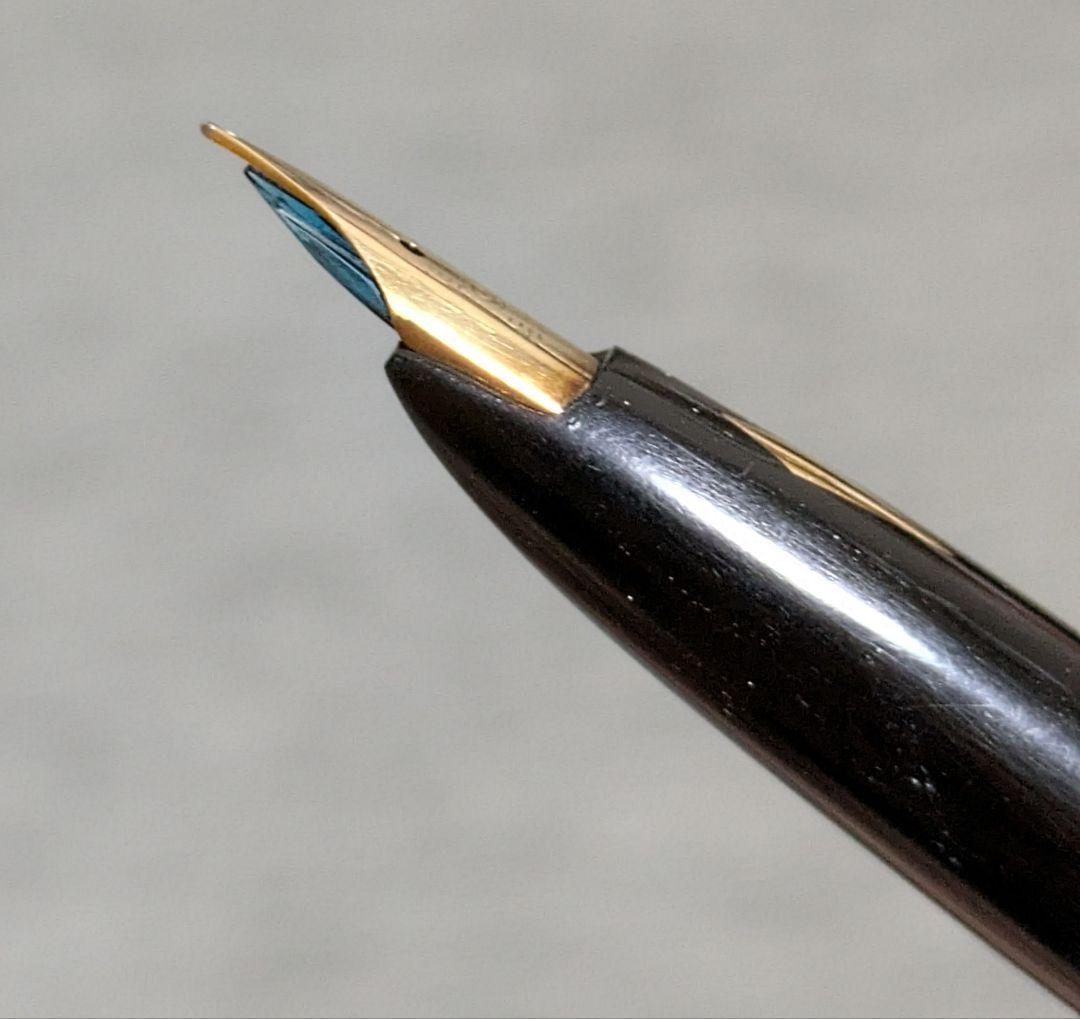 プラチナ 革巻万年筆 2本セット 18Kペン先