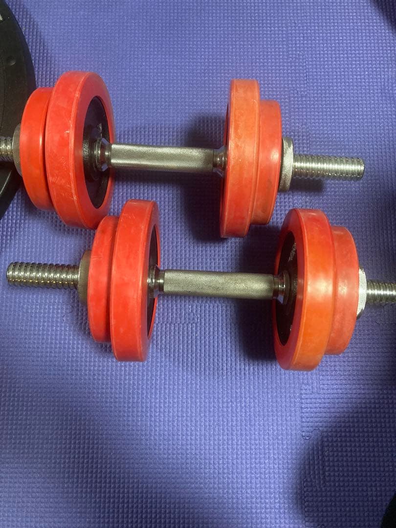 アイロテック　IROTEC ラバー付きダンベル　ダンベルプレート　20kg筋トレ