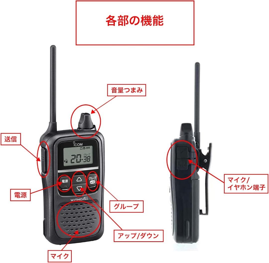 アイコム 特定小電力トランシーバー 20ch C-4110　２台セット