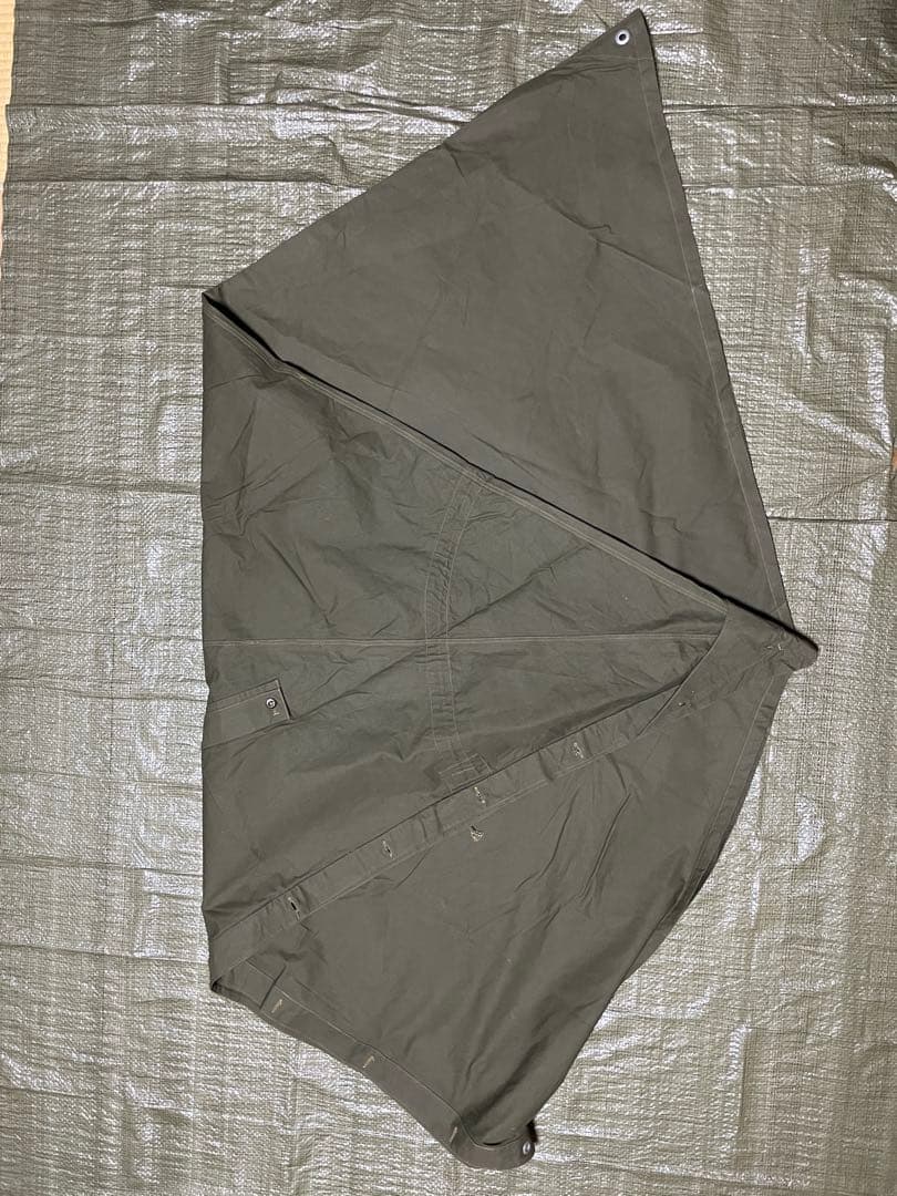 ポーランド軍　軍幕2枚　サイズ2 ポンチョ　ポール付