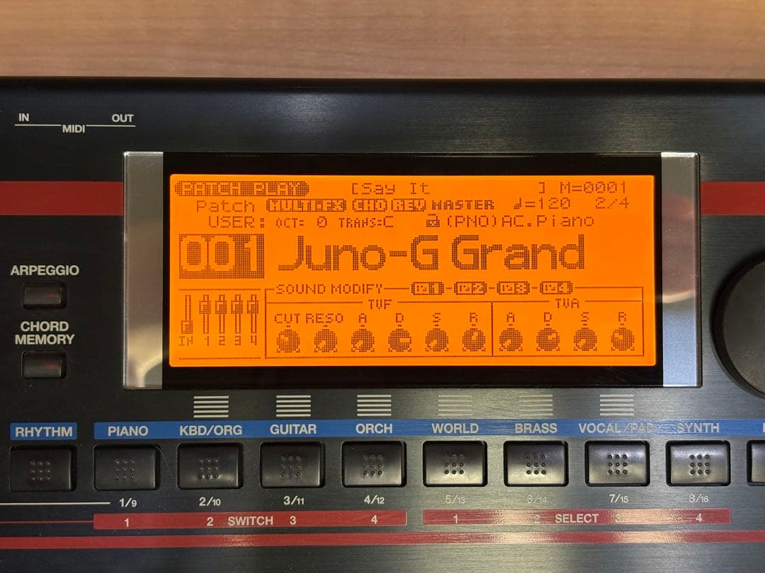 Roland JUNO-G 追加サウンド付 付属品有