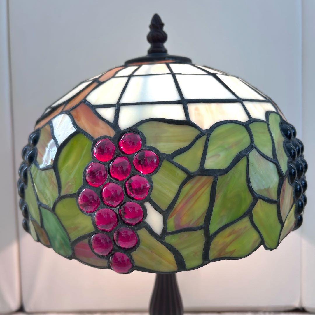 ティファニーランプ ステンドグラス　葡萄ランプ ヴィンテージレトロ　アンティーク