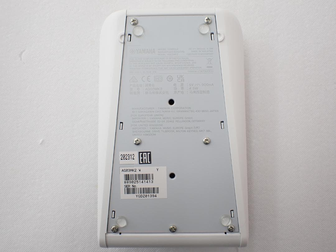 ヤマハ AG03MK2 ミキシングコンソール ライブストリーミングミキサー