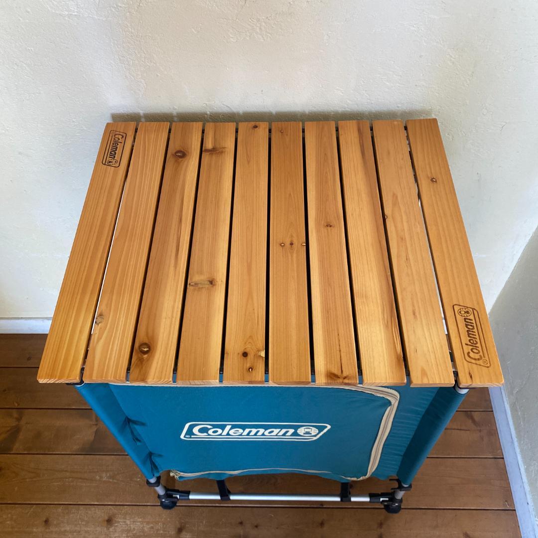 廃盤 Coleman コールマン フォルダブルシェルフ ナチュラルウッド