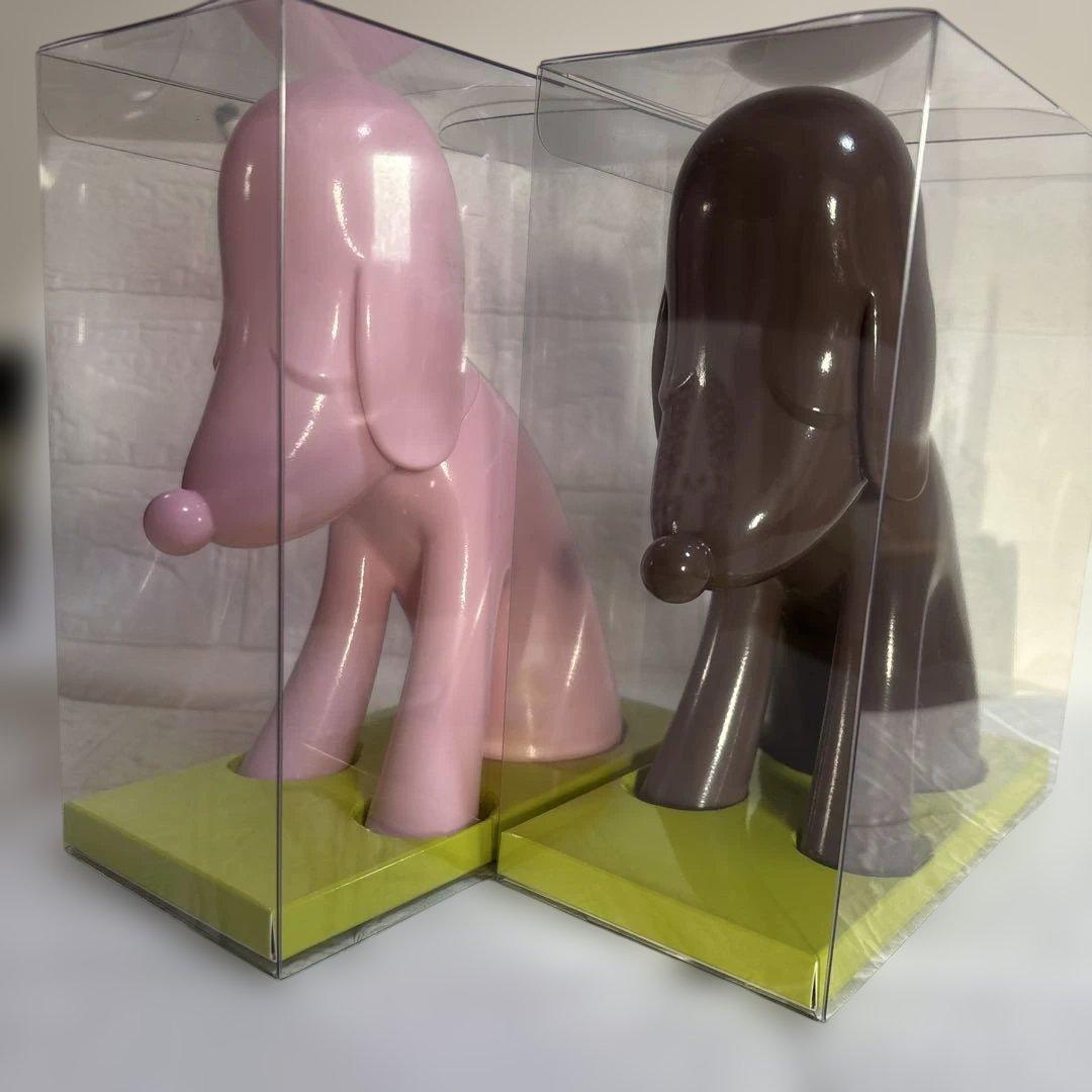 奈良美智 あおもり犬貯金箱 ピンク・ココア