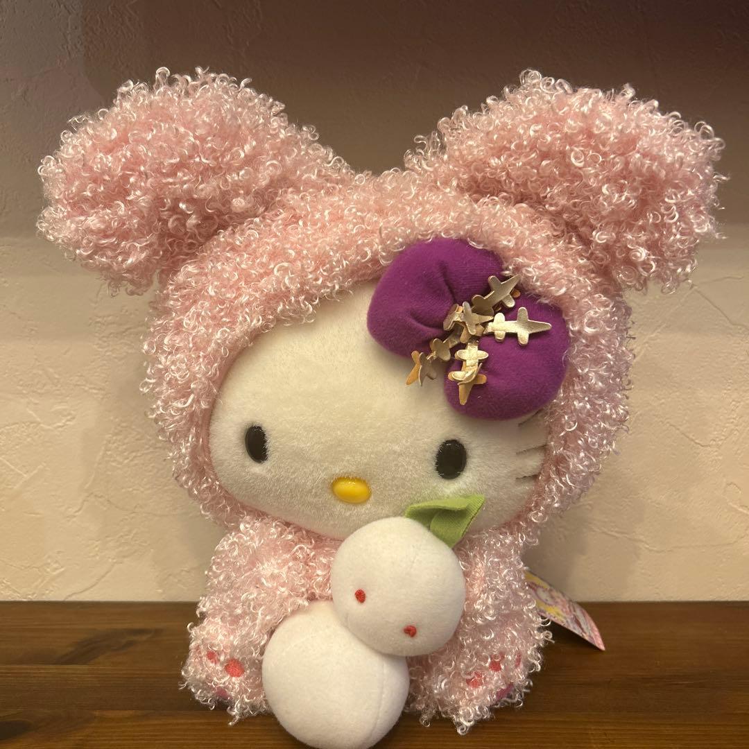 ご当地キティ ☆北海道限定☆ 雪うさぎ ぬいぐるみ（L）タグ付き