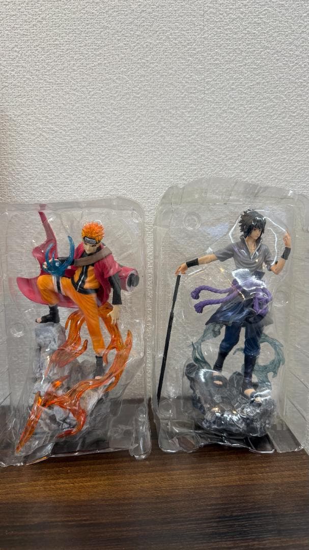 NARUTO-ナルト-疾風伝 ナルト＆佐助フィギュア2点セット塗装済み海外輸入品