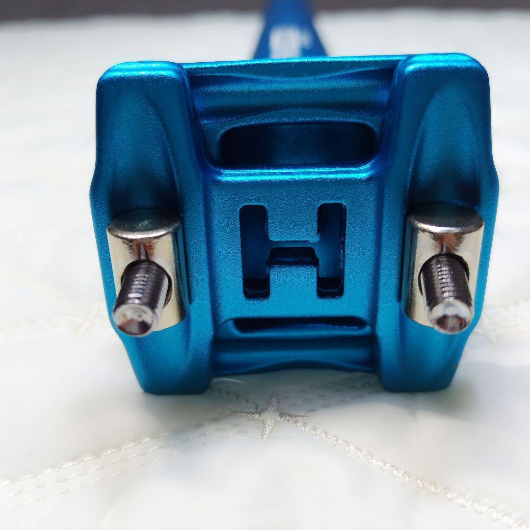 54*自転車 アルミ シートポスト 31.6mm 400mm 青 ロードバイク