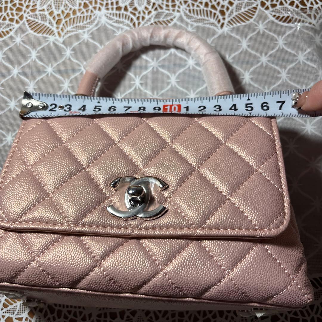 激レアCHANELココハンドルピンクメタリックノベルティバッグ新品未使用