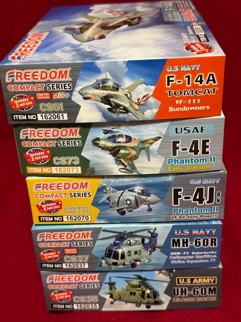 F-14 他 フリーダムモデル コンパクトシリーズ 全5個セット