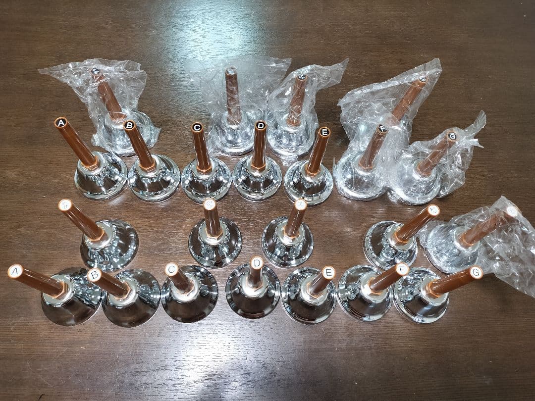 まる様【美品・一部新品】ウチダ　ミュージックベル　MB-S 23音組　ハンドベル