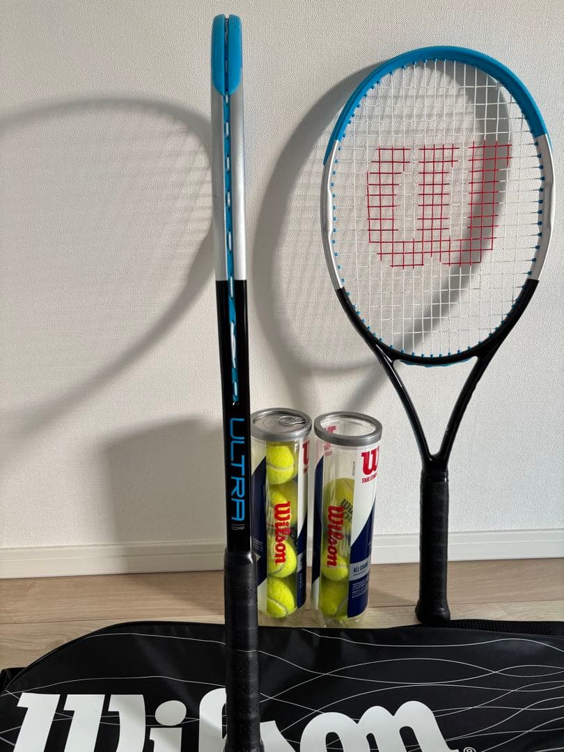 Wilson ウィルソン　テニスラケット2本セット　テニスボール7個　超美品