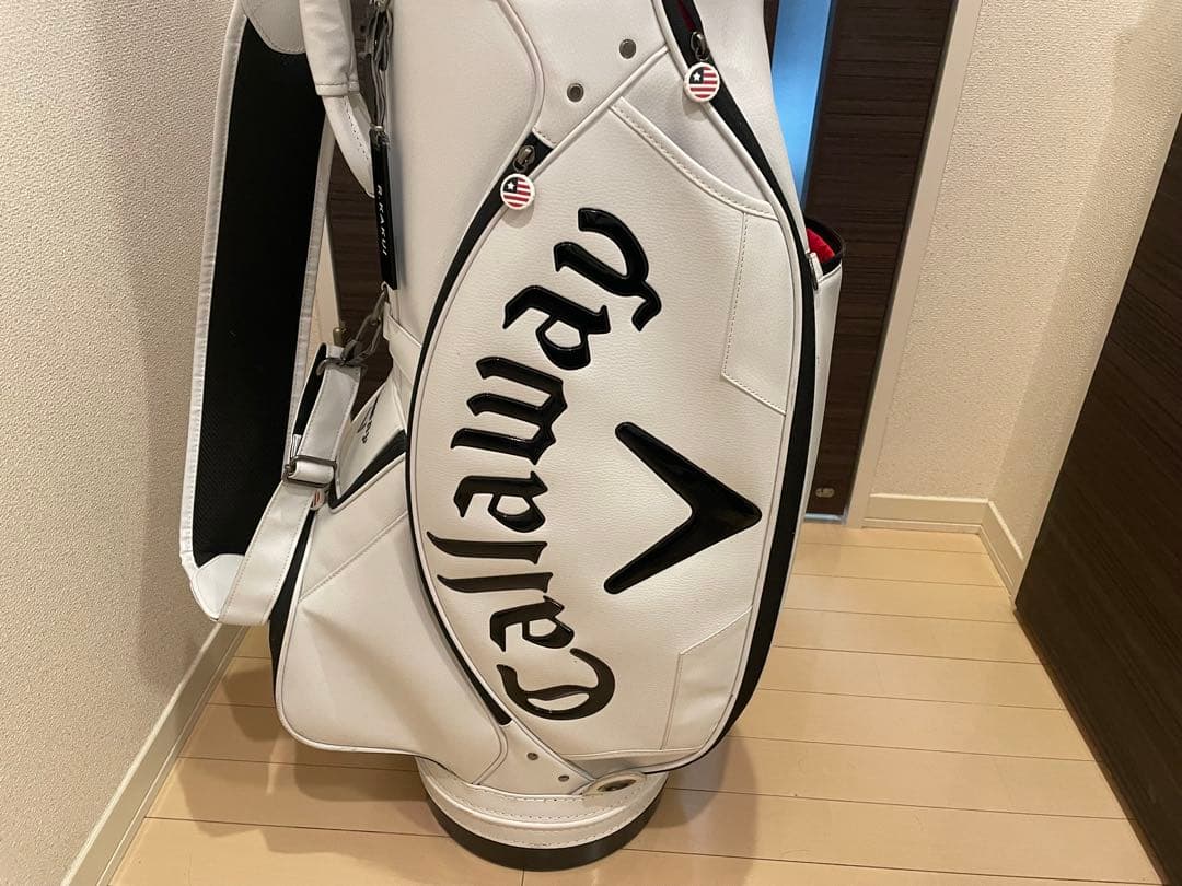 [希少]Callaway ゴルフバッグ ホワイト チャック1箇所破損