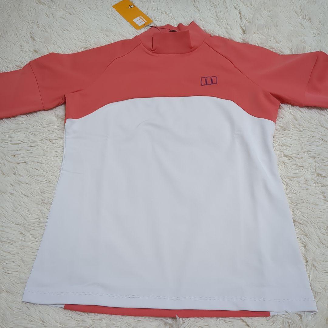 【新品】マンシングウェア ENVOY防風裏起毛ネオンロゴモックネック長袖シャツL